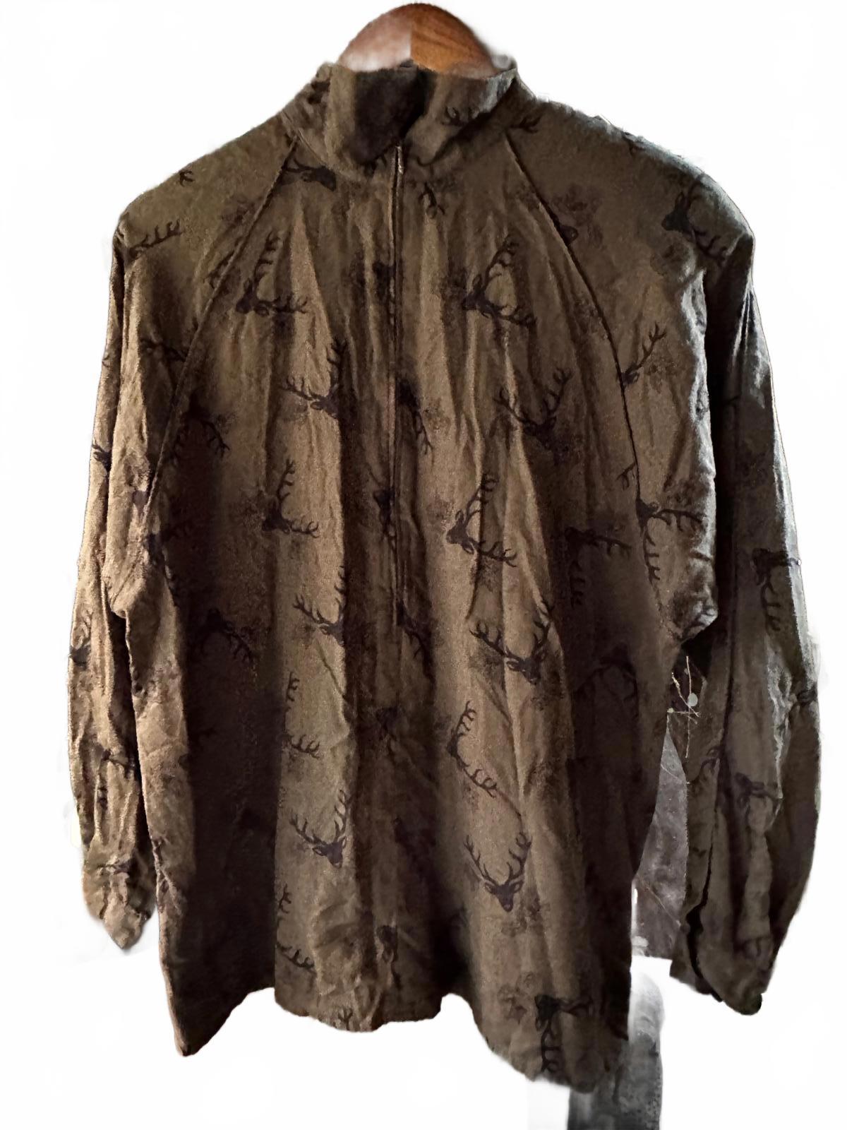Vintage Mondi Hunting Stag Print Pullover Large