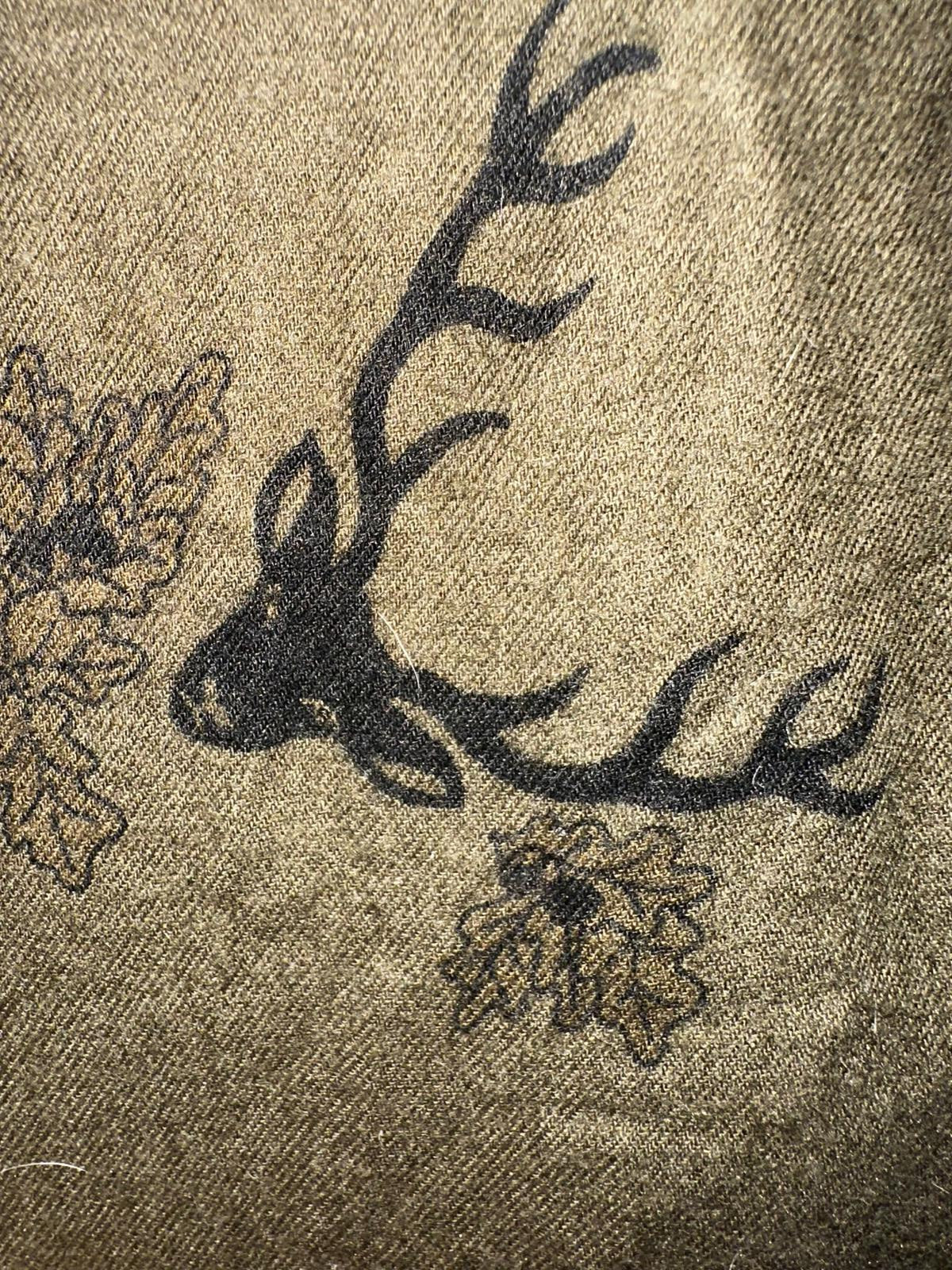 Vintage Mondi Hunting Stag Print Pullover Large