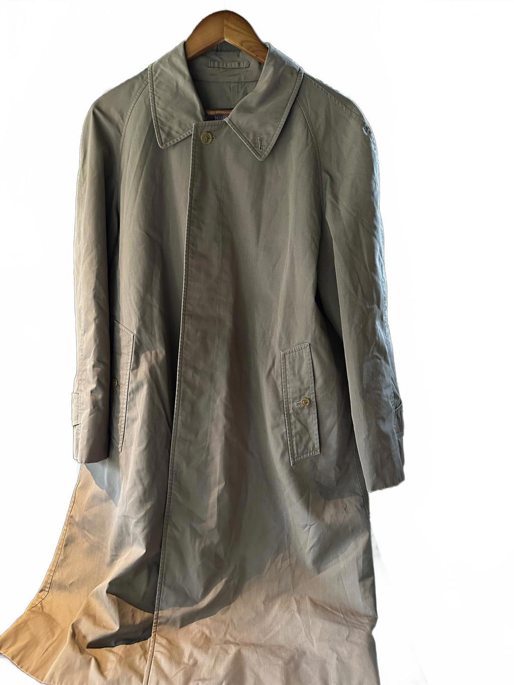 Vintage Burberrys Men TrenchCoat Khaki SingleBreasted 80s90s