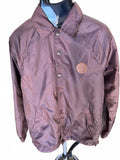 Obey Burgundy Coaches Jacket Small Streetwear