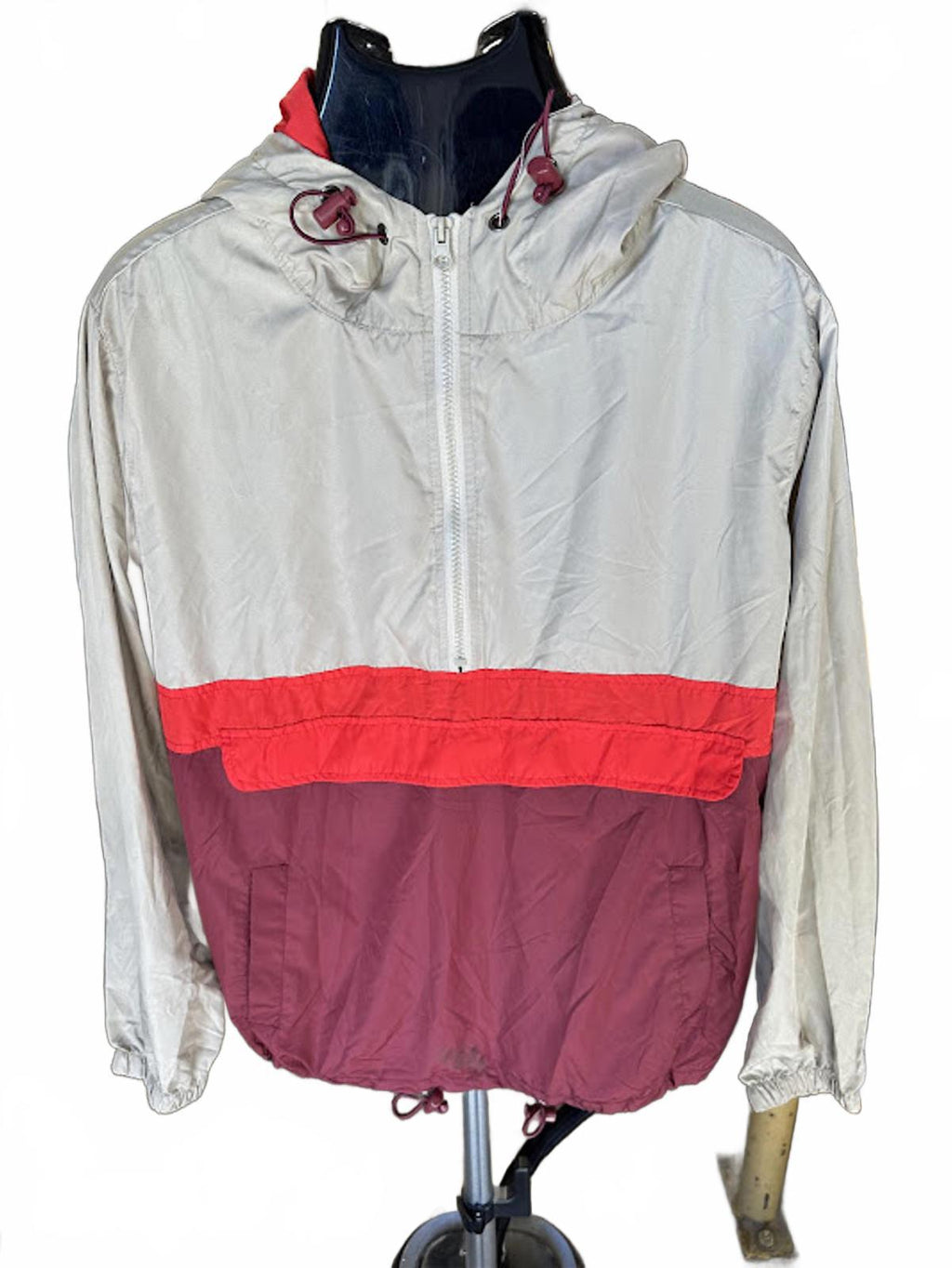 Beautiful Giant Colorblock Hooded Windbreaker M