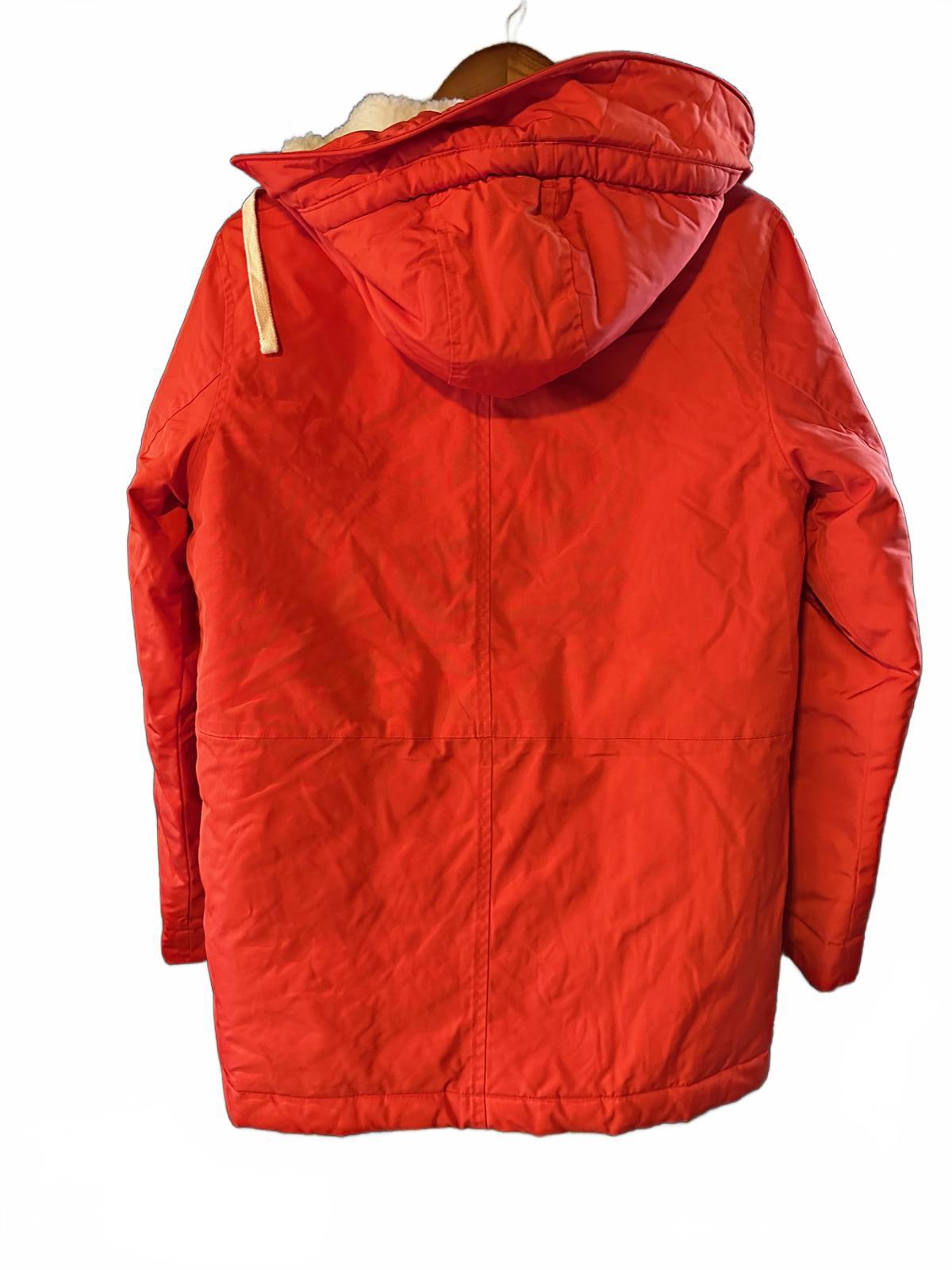 Goodfellow &Co Thermore Insulated Parka Jacket Men’s Small Red Orange Hooded NWT