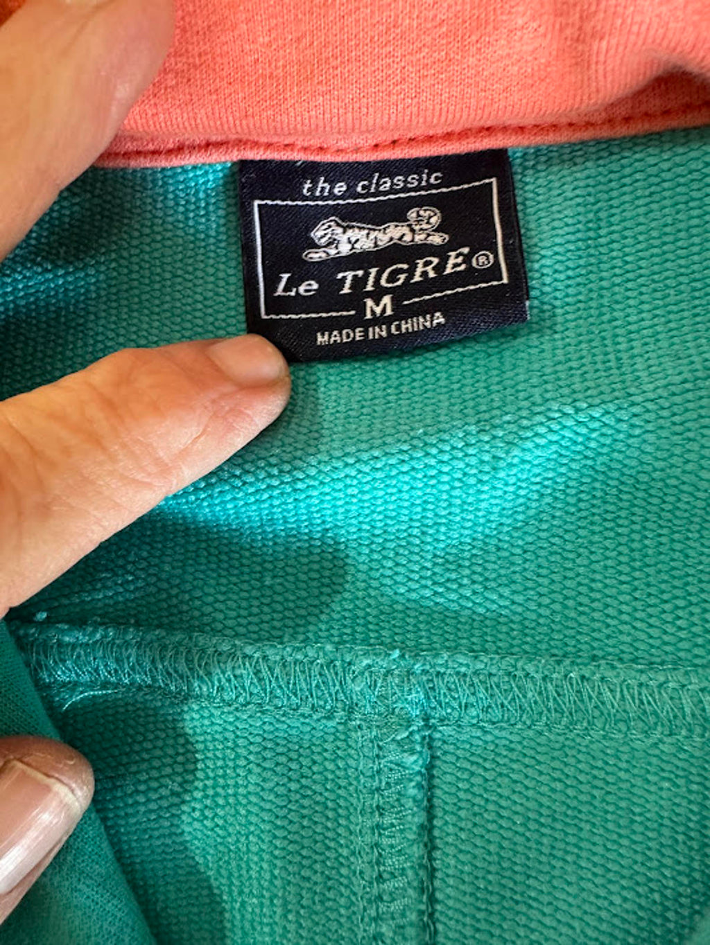 Le Tigre Zip Sweatshirt Jacket Hidden Hood M
