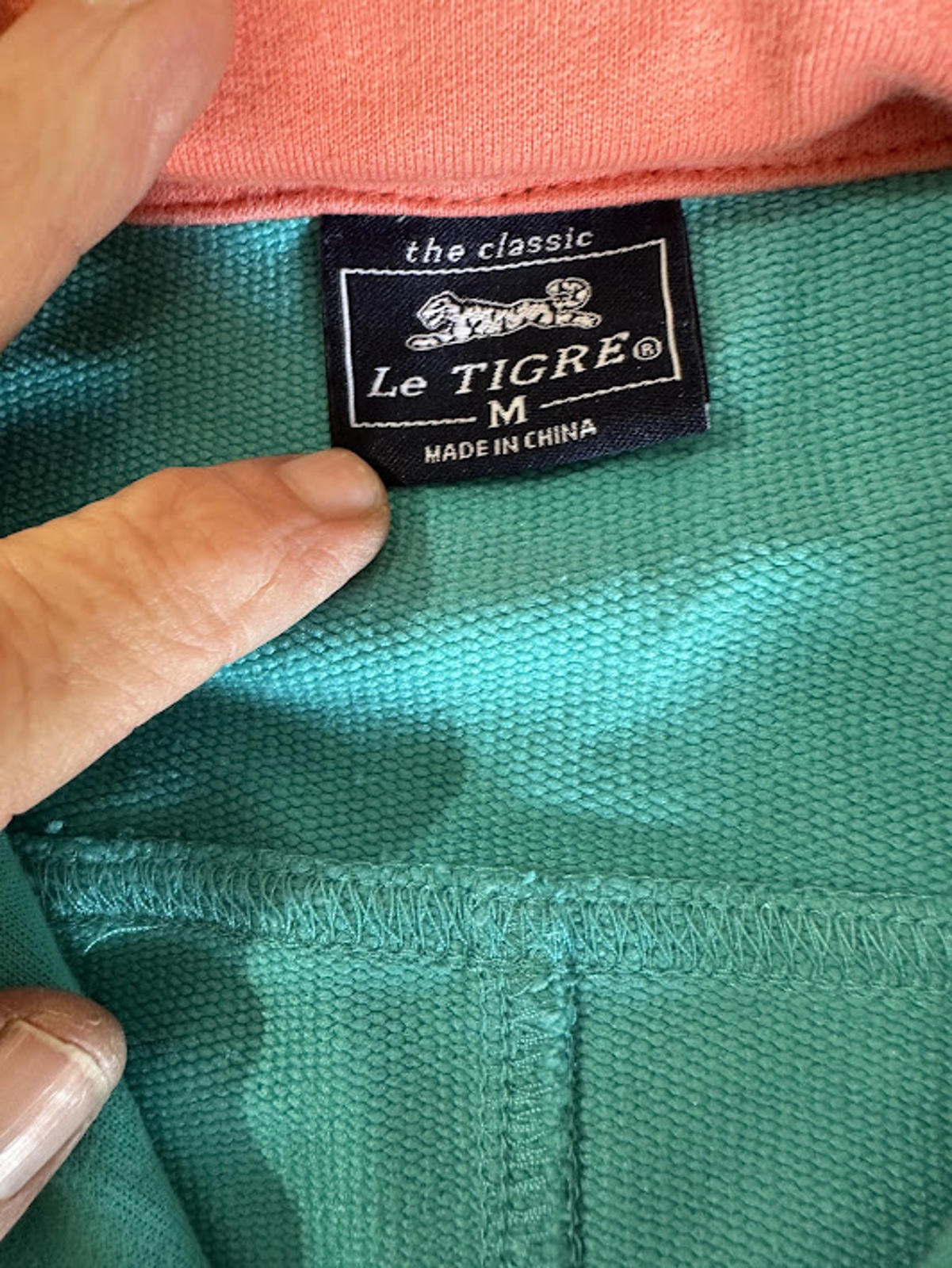 Le Tigre Zip Sweatshirt Jacket Hidden Hood M