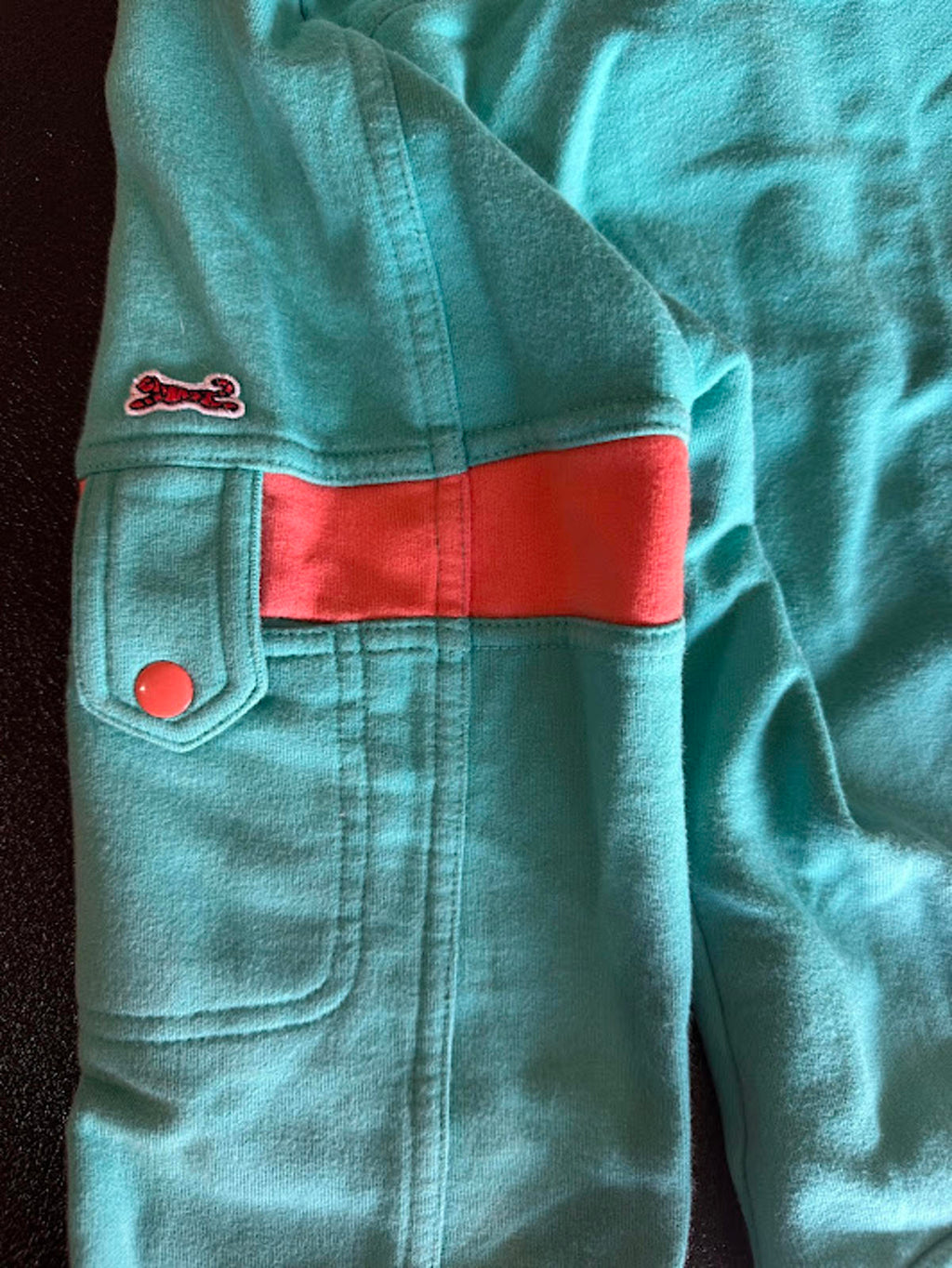 Le Tigre Zip Sweatshirt Jacket Hidden Hood M