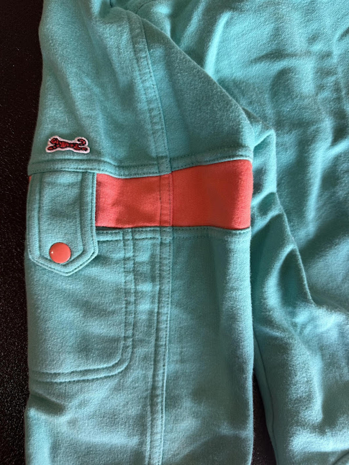 Le Tigre Zip Sweatshirt Jacket Hidden Hood M