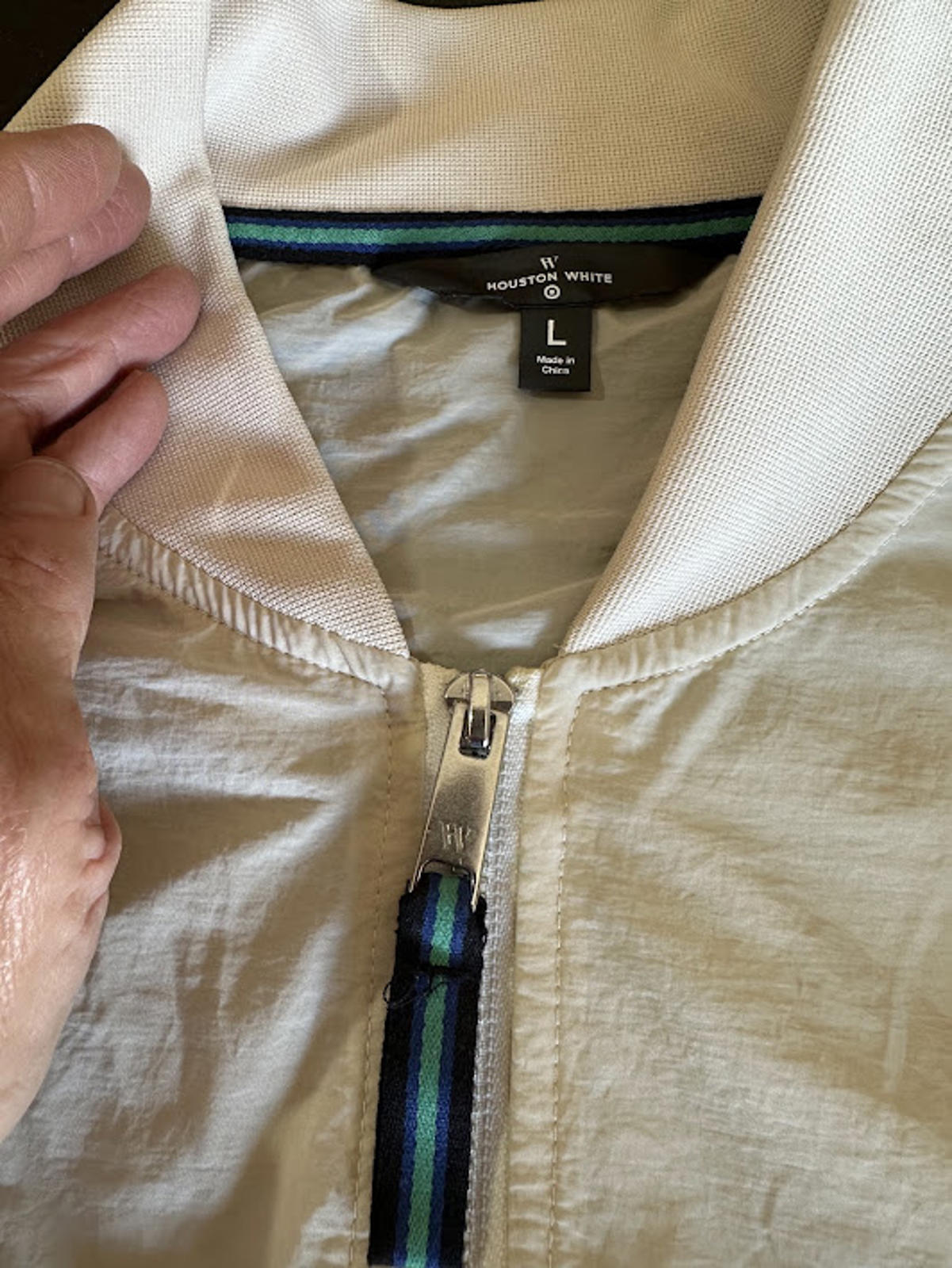 Houston White Scenic Windbreaker Jacket 2007 L