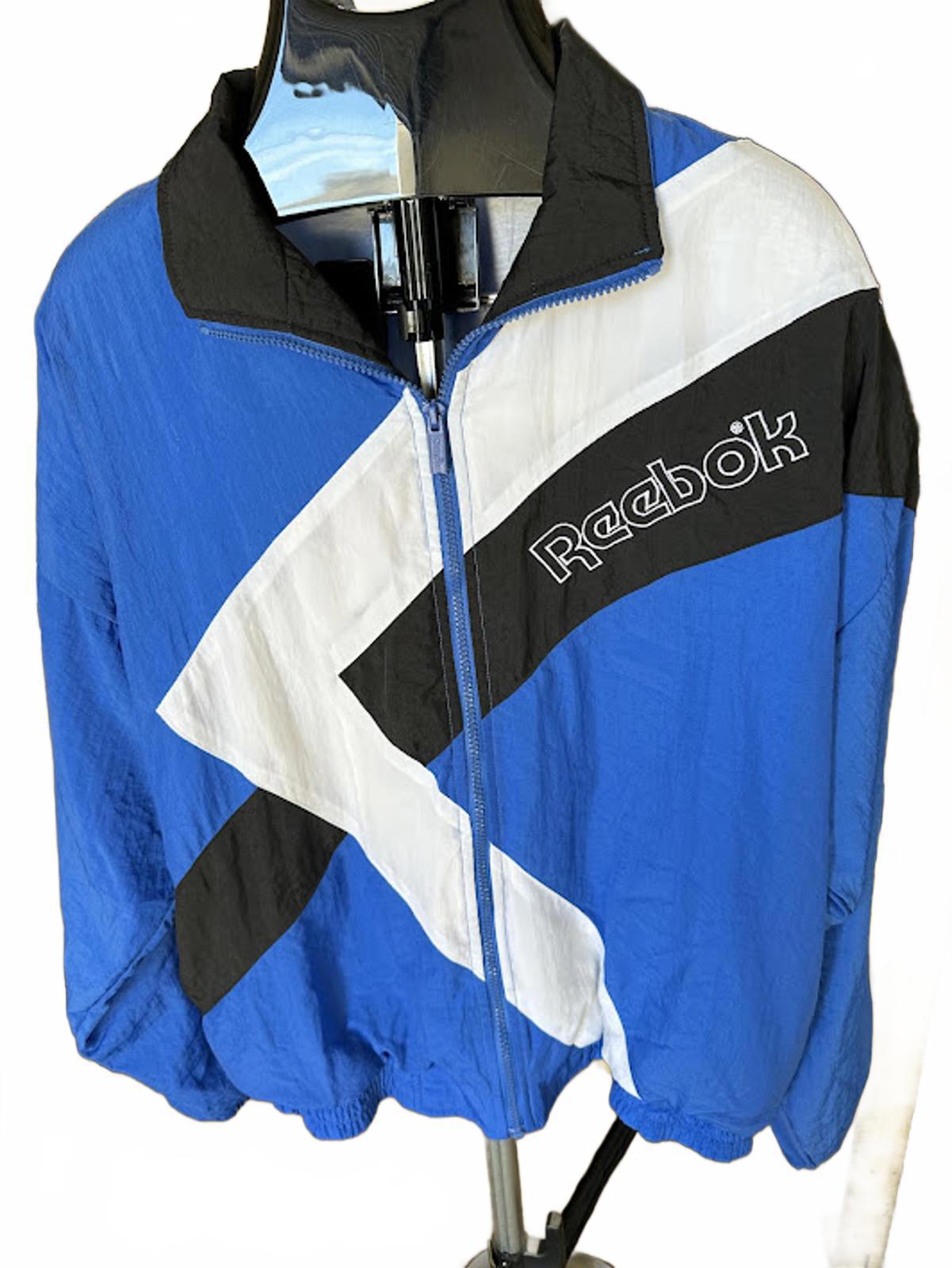 Vintage Reebok Blue Colorblock Windbreaker L