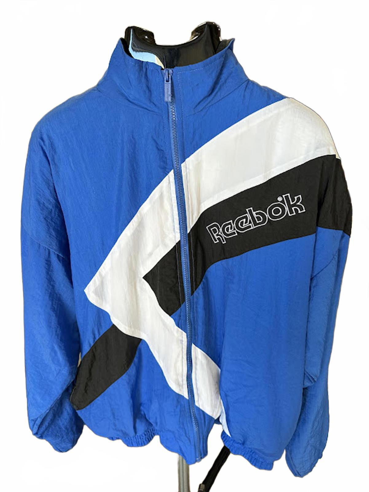 Vintage Reebok Blue Colorblock Windbreaker L