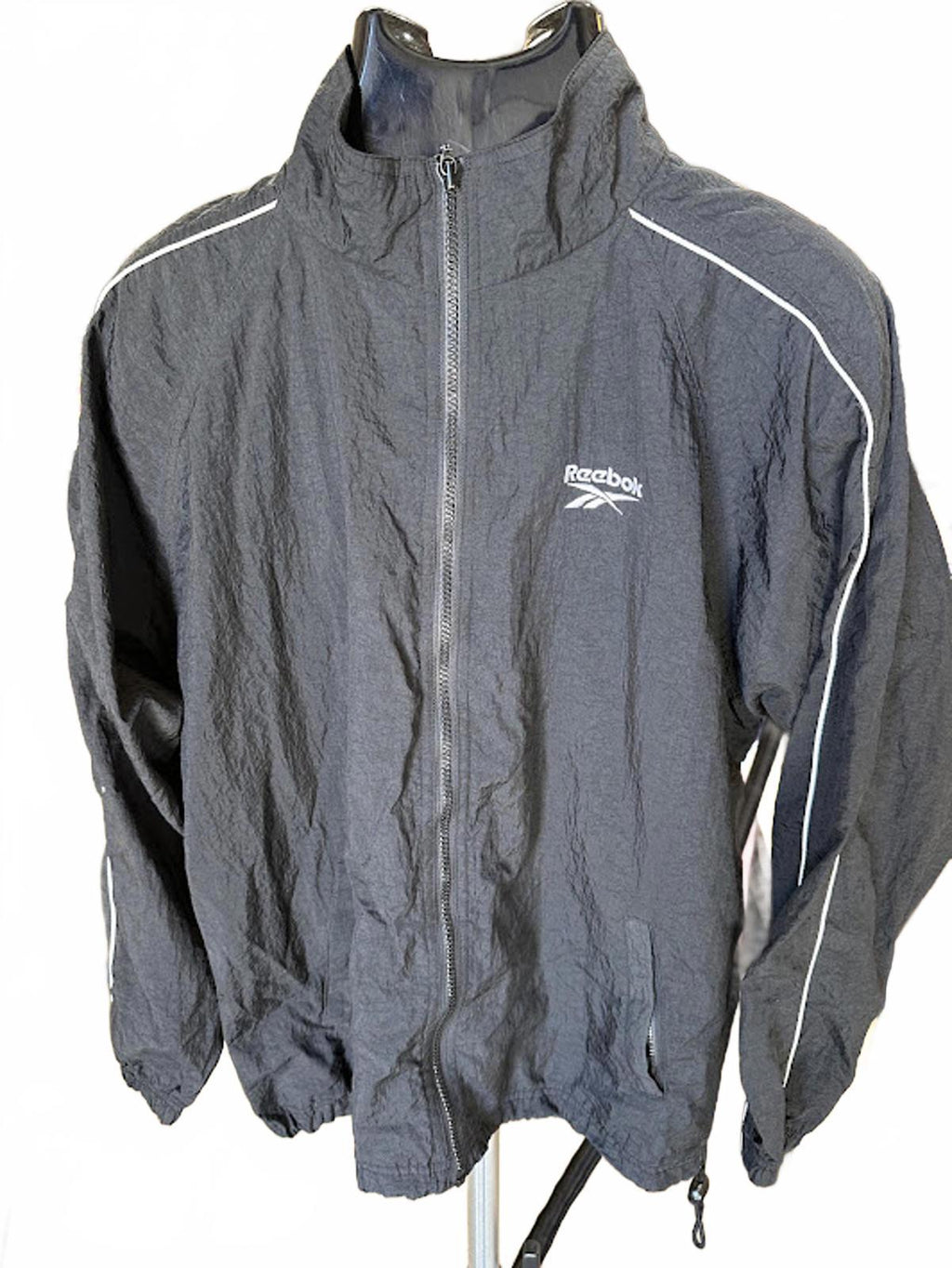 Vintage Reebok Windbreaker Jacket Black M