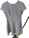 Speechless Blue White Houndstooth Dress M