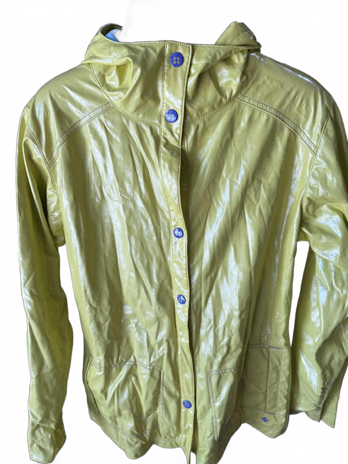 Columbia Yellow Hooded Rain Jacket Youth 18/20