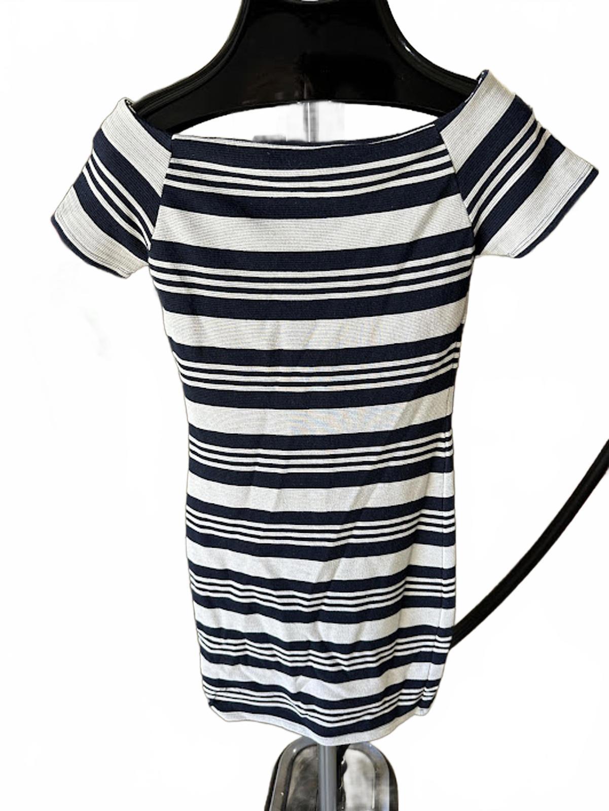 Topshop Striped Knit Bodycon Dress US 6