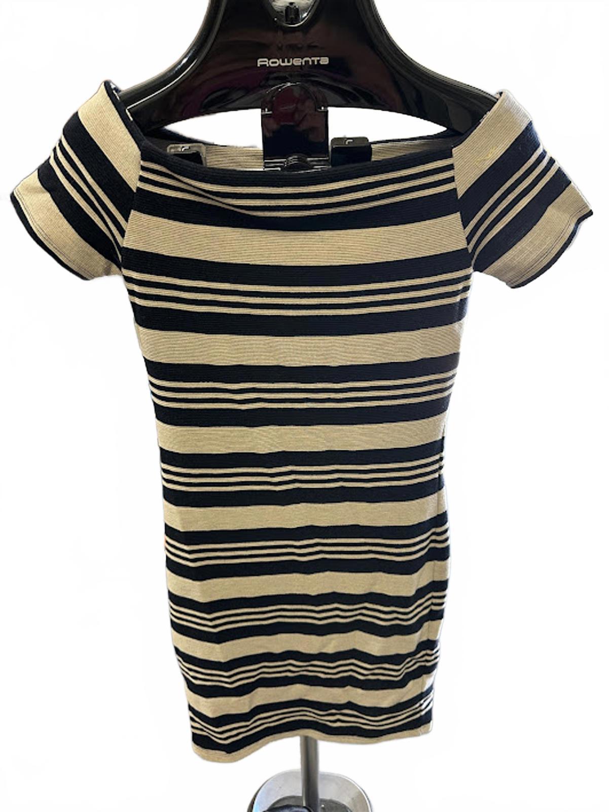 Topshop Striped Knit Bodycon Dress US 6