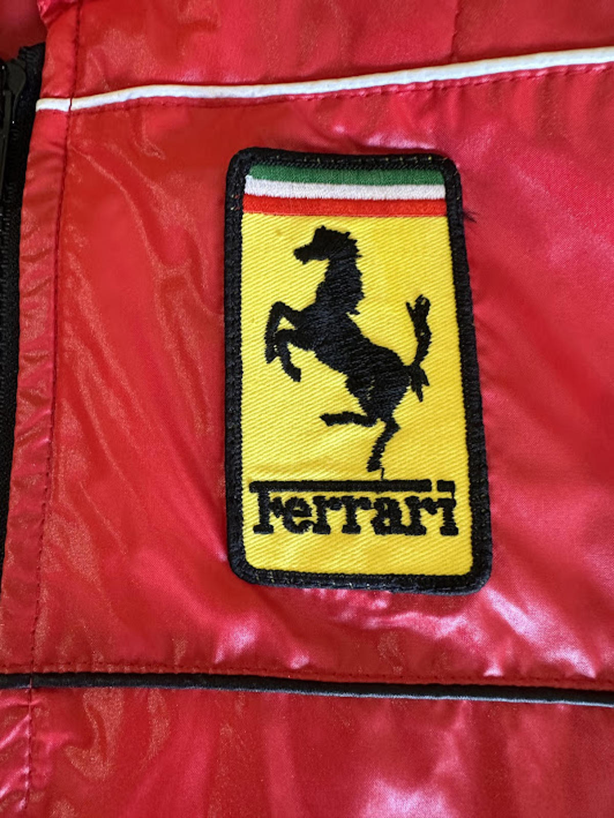 Ferrari Style Racing Jacket Le Mans Patch