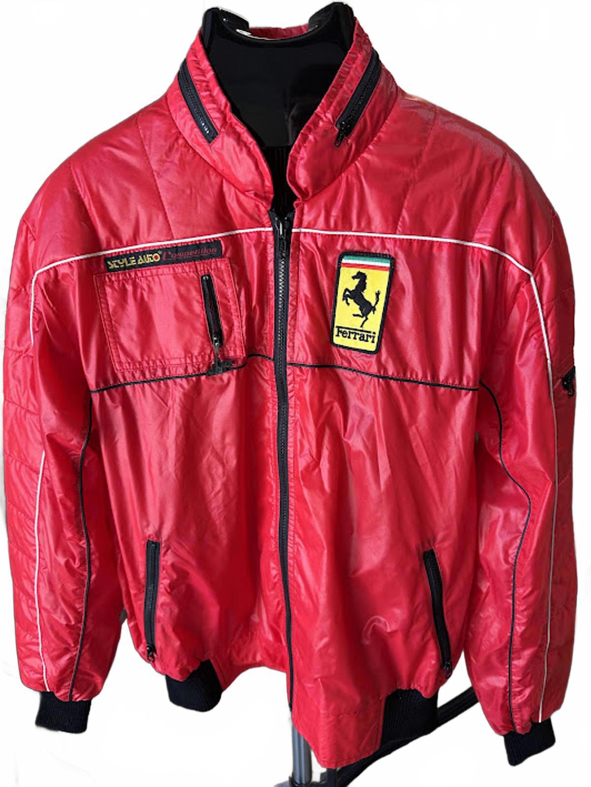Ferrari Style Racing Jacket Le Mans Patch