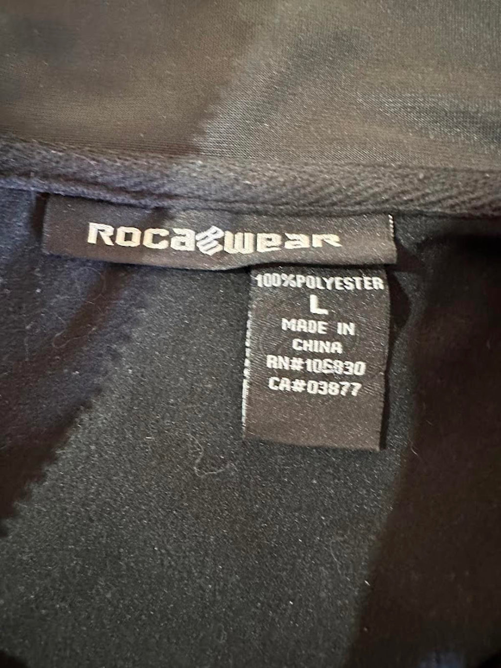Rocawear Black Track Jacket Full Zip Men’s L