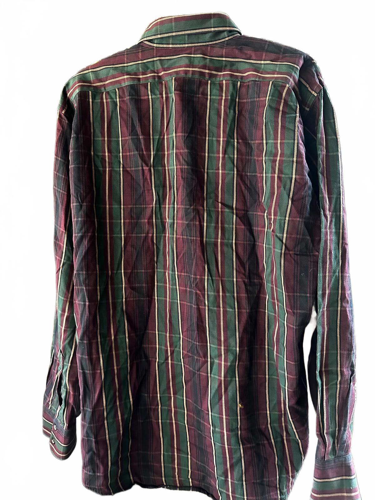 Vintage Burberrys of London Plaid Cotton Shirt XL