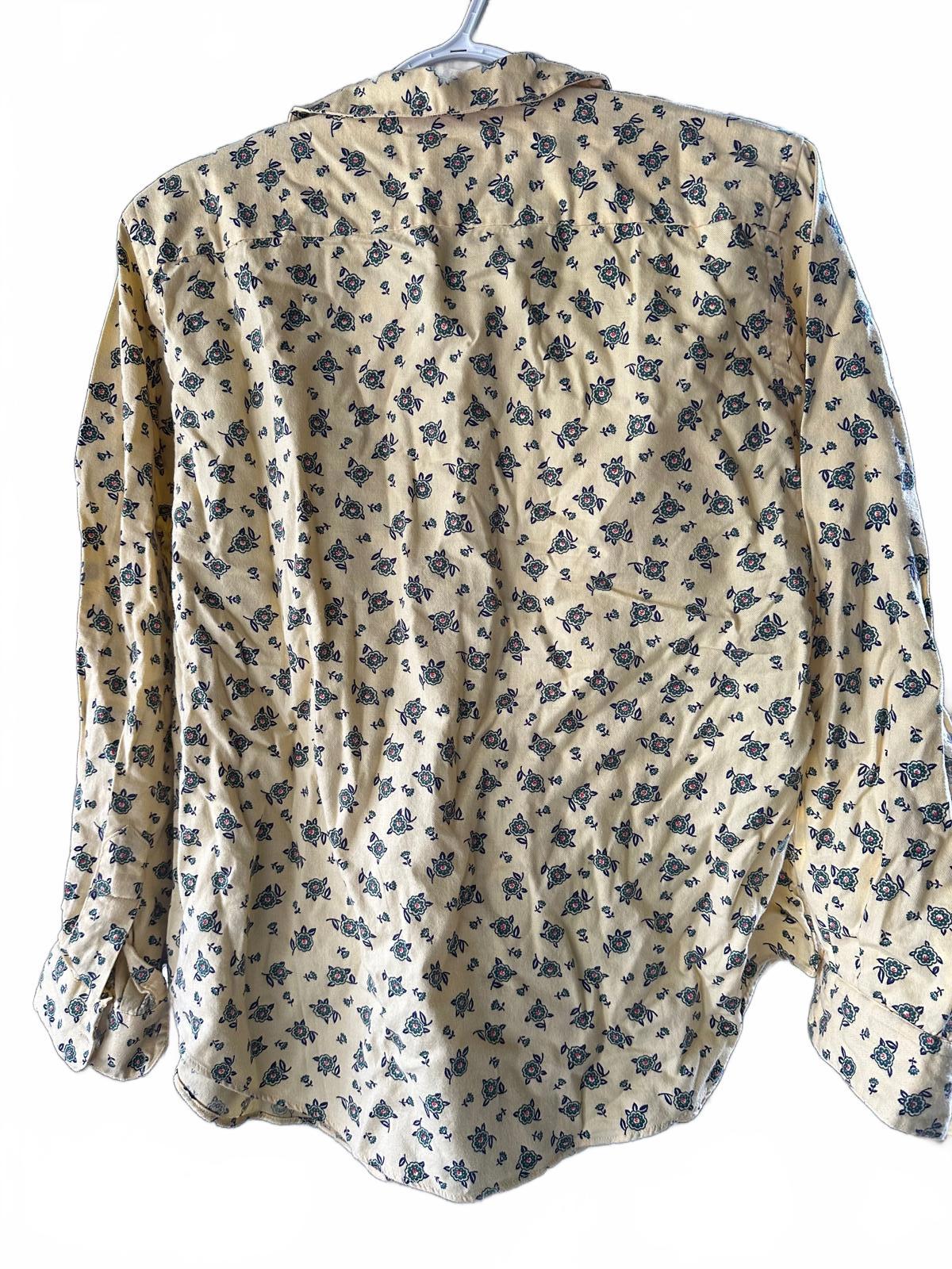 Vintage L.L.Bean Floral Button Down Shirt Women's 16