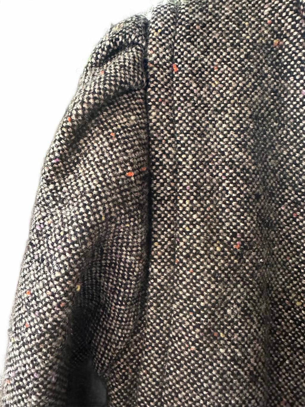 Vintage 80s Concept Wool Overcoat Women’s 7 Tweed Made in USA Long Jacket