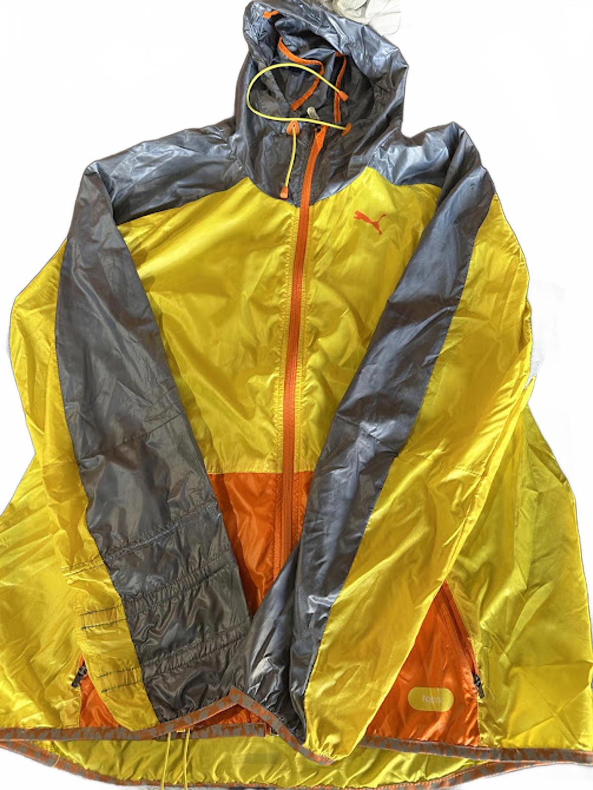 Puma Sport Lifestyle Yellow Gray Windbreaker L