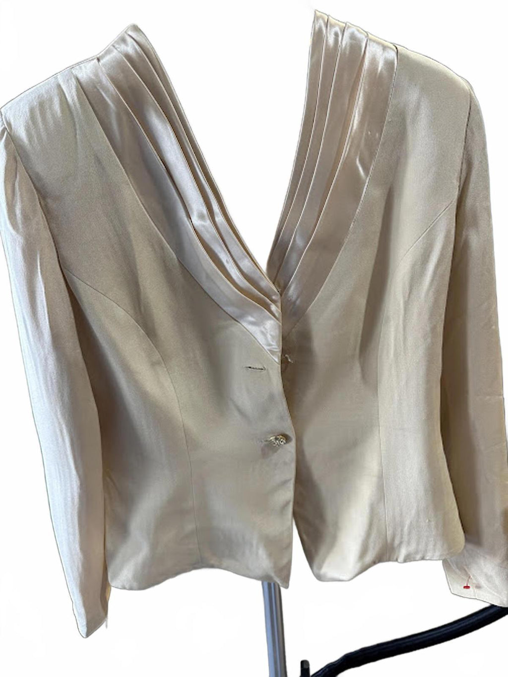 Rimi Ivory Silk Blouse Jacket Size 14