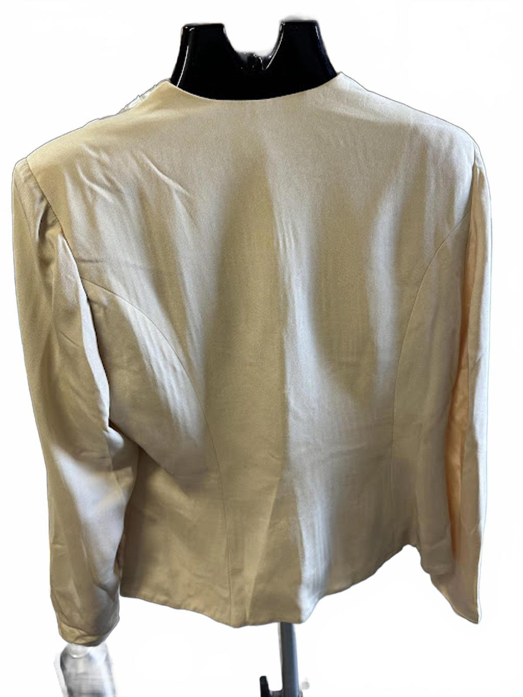 Rimi Ivory Silk Blouse Jacket Size 14