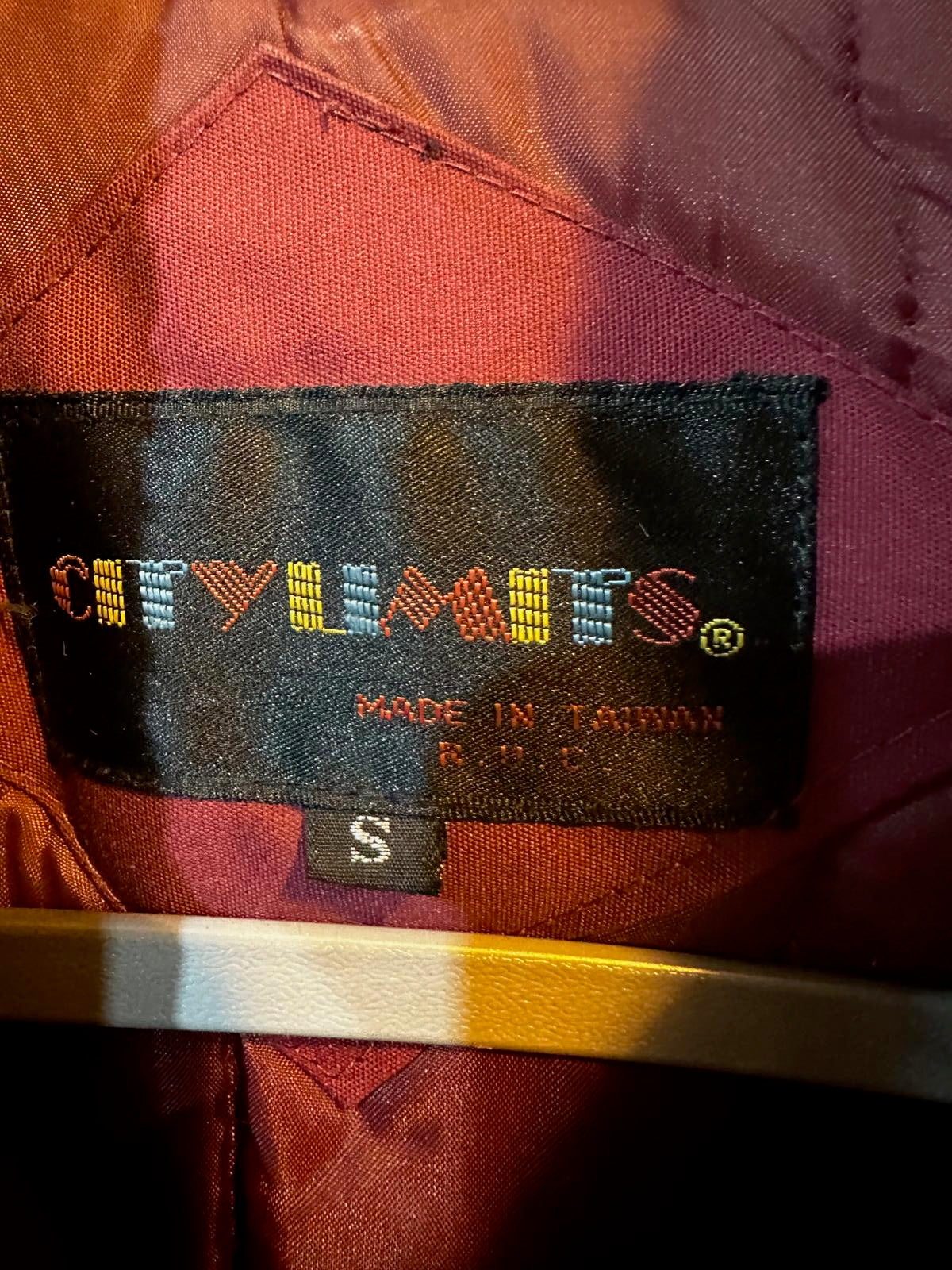 Vintage Women’s City Elements Burgundy Quilted Coat (Made in Taiwan ROC)