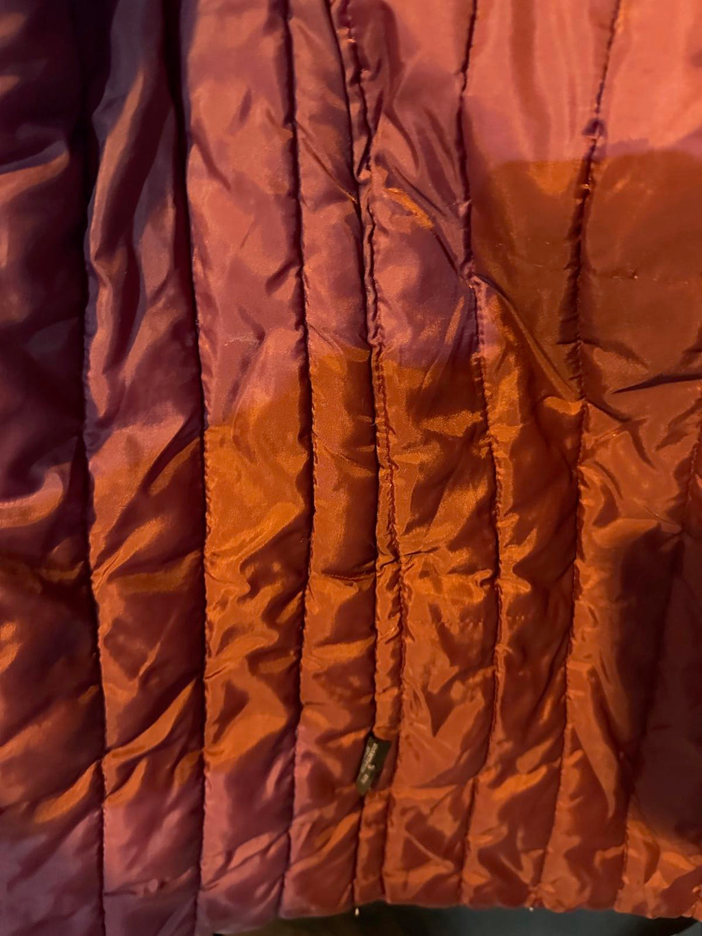 Vintage Women’s City Elements Burgundy Quilted Coat (Made in Taiwan ROC)