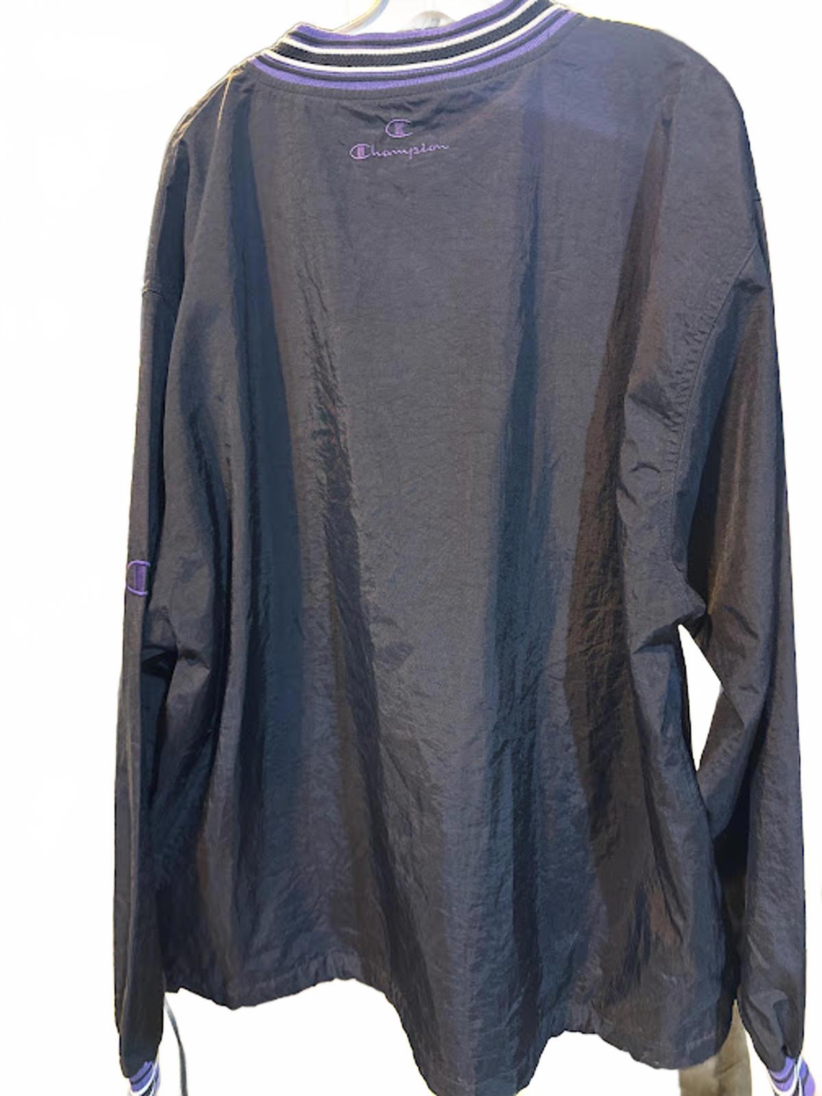 Champion V-Neck Pullover Windbreaker Jacket L