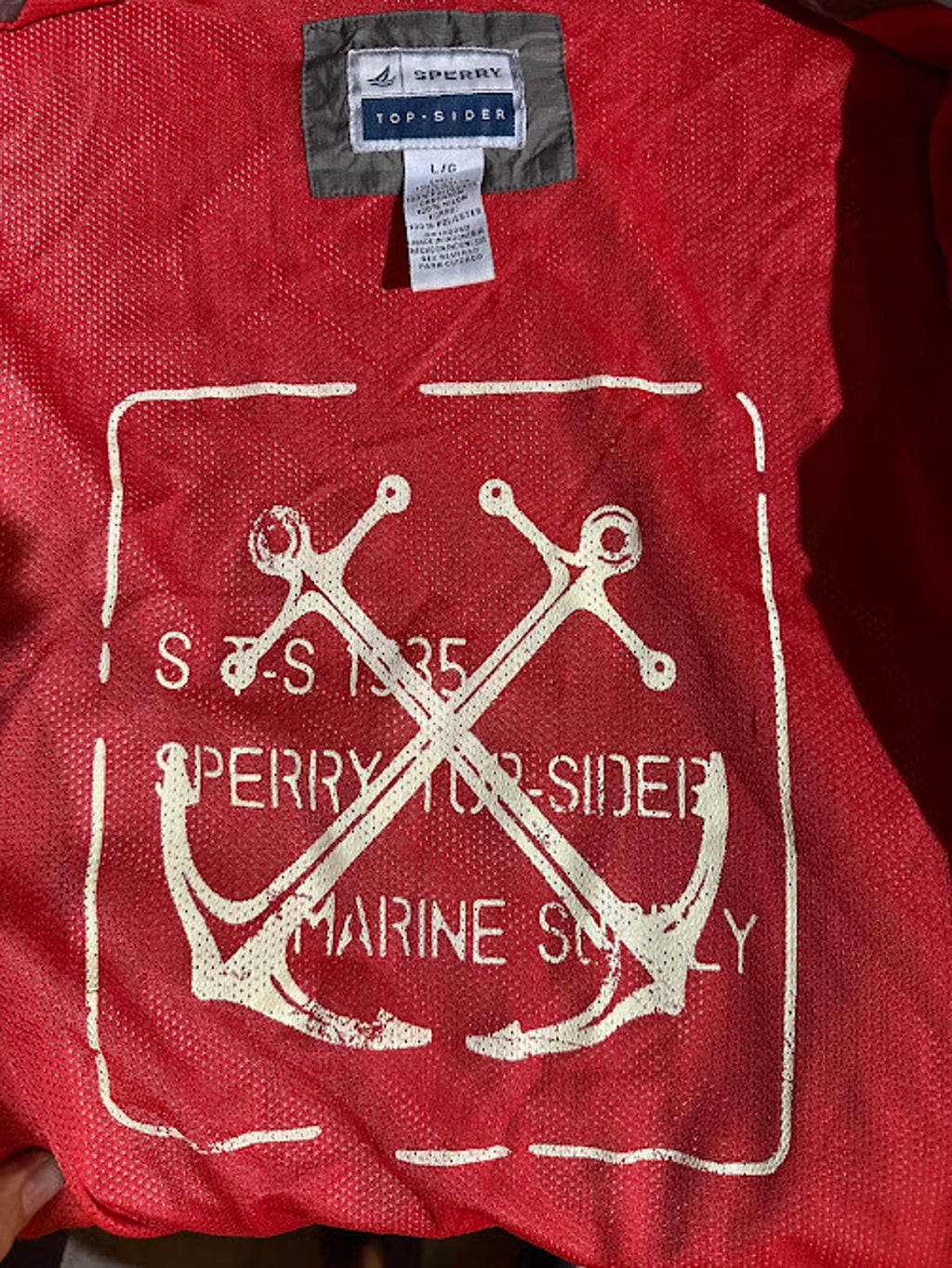 Sperry Top-Sider Marine Supply Windbreaker L