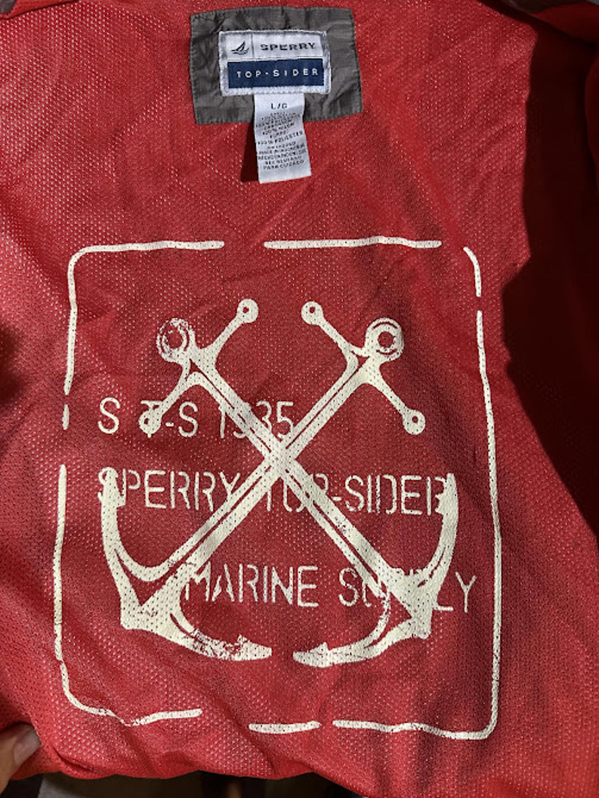Sperry Top-Sider Marine Supply Windbreaker L
