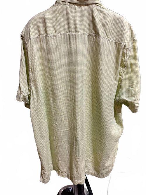 Calvin Klein Green Micro Check Shirt XL