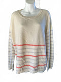 Maison Jules 100% Cashmere Stripe Sweater XL