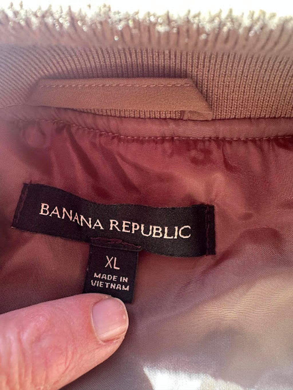 Banana Republic Olive Bomber Jacket XL