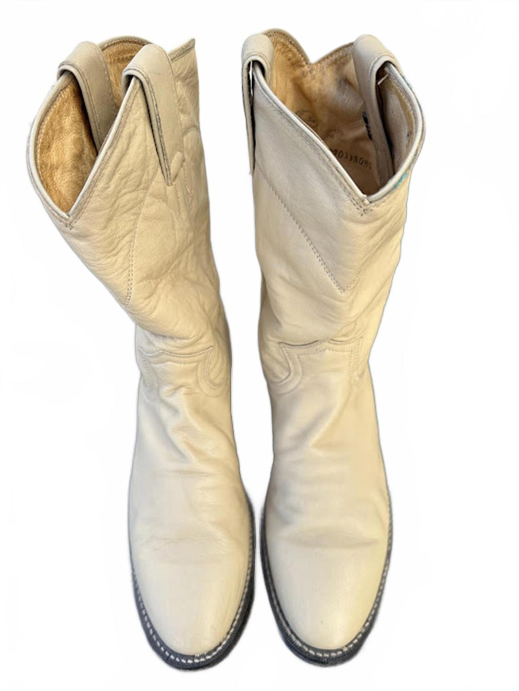 Justin Ropers Western Boots Tan 6.5 B USA