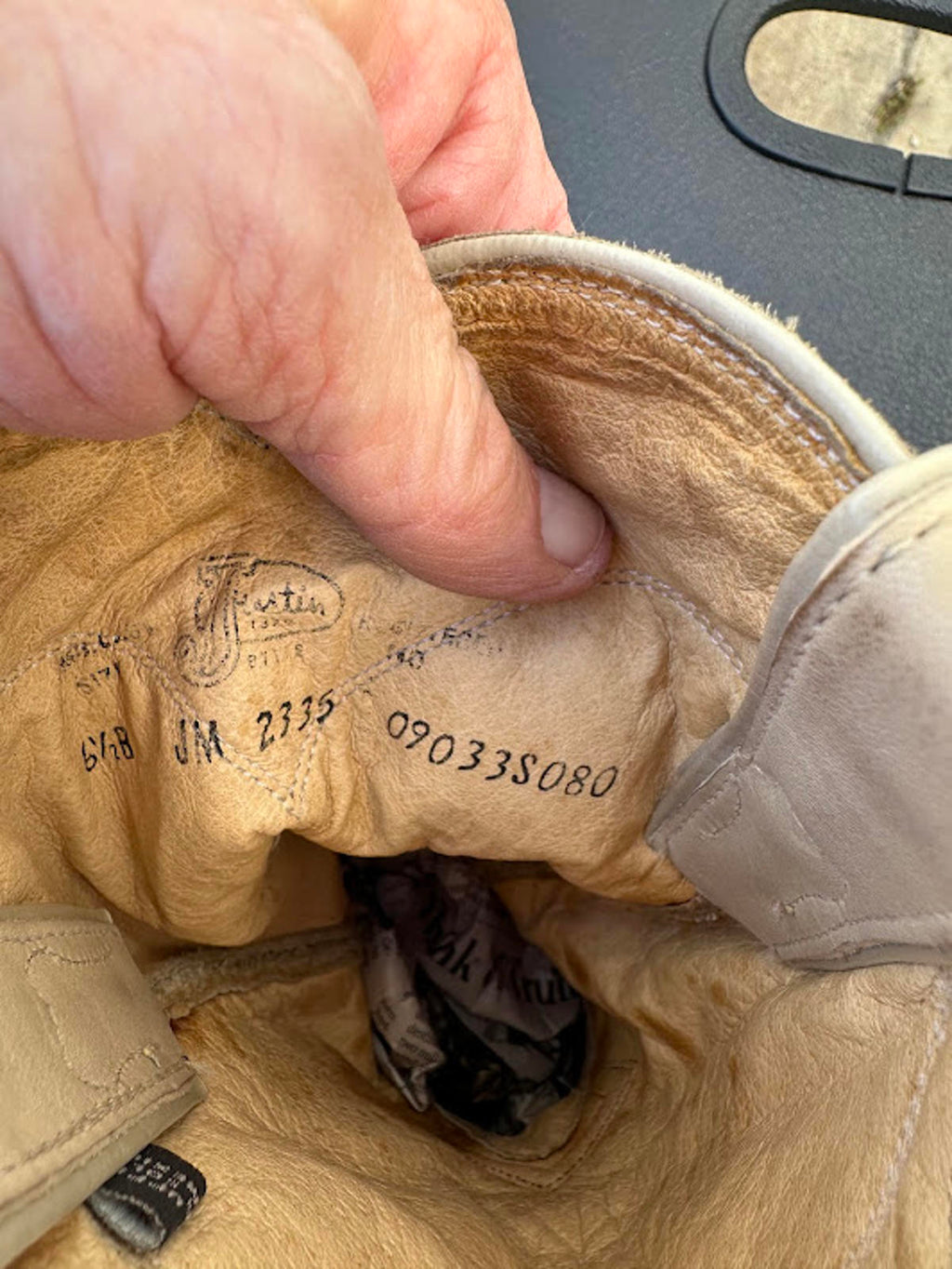 Justin Ropers Western Boots Tan 6.5 B USA