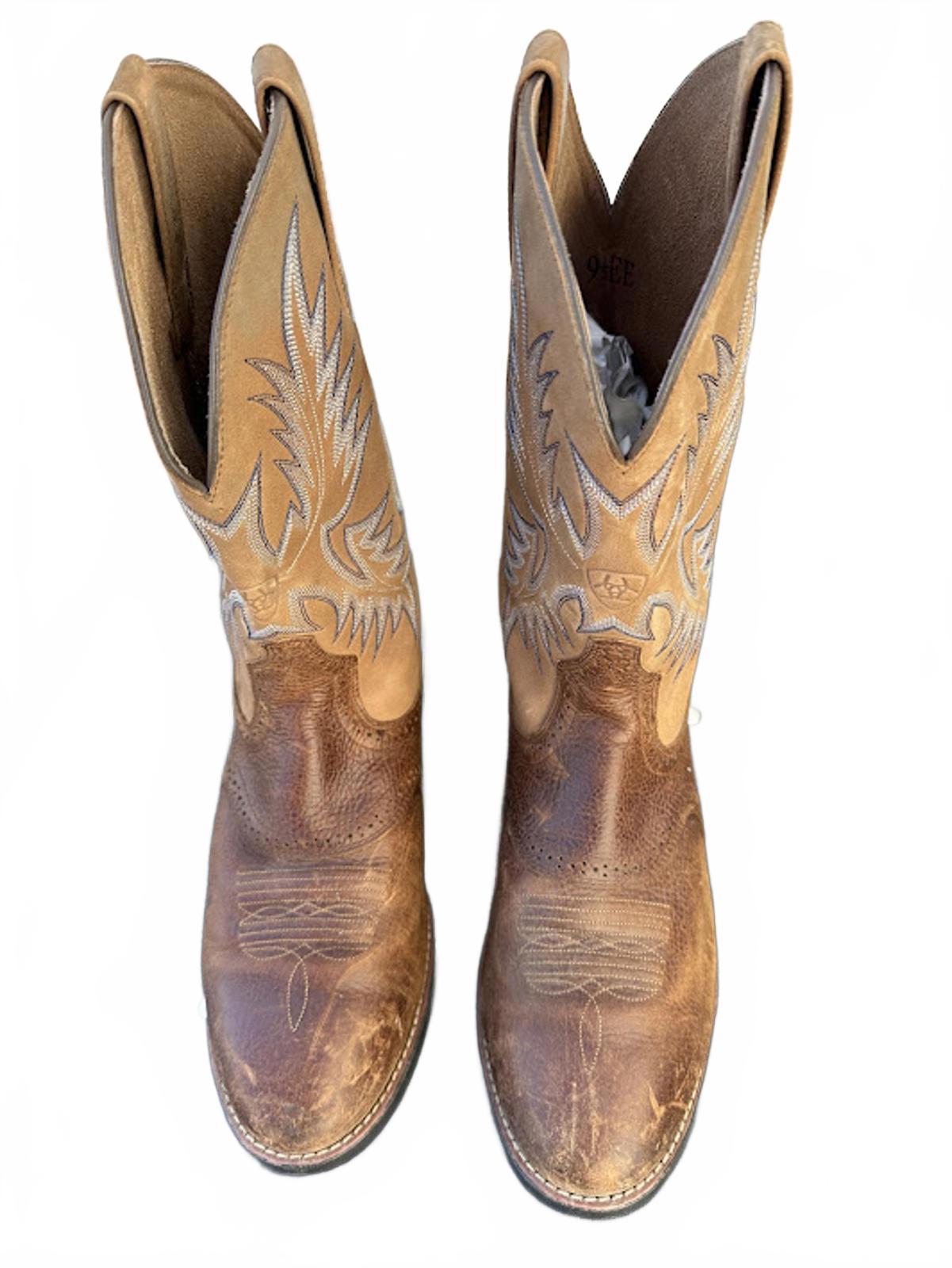 Ariat Leather Western Cowboy Boots 9.5 EE
