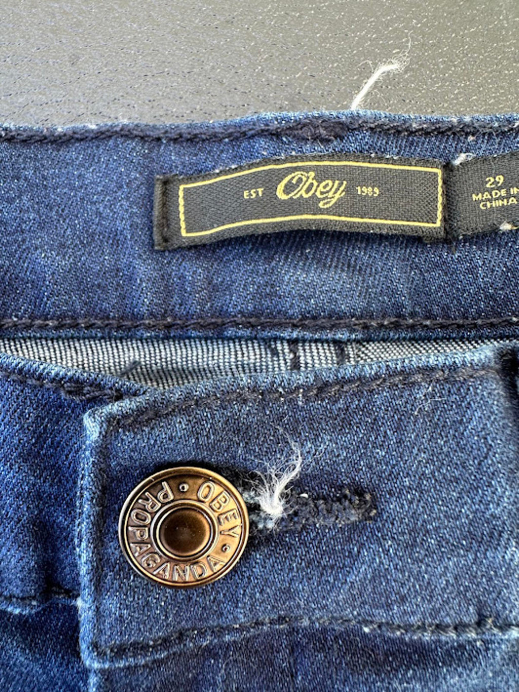 Obey Flared Stretch Denim Jeans 29