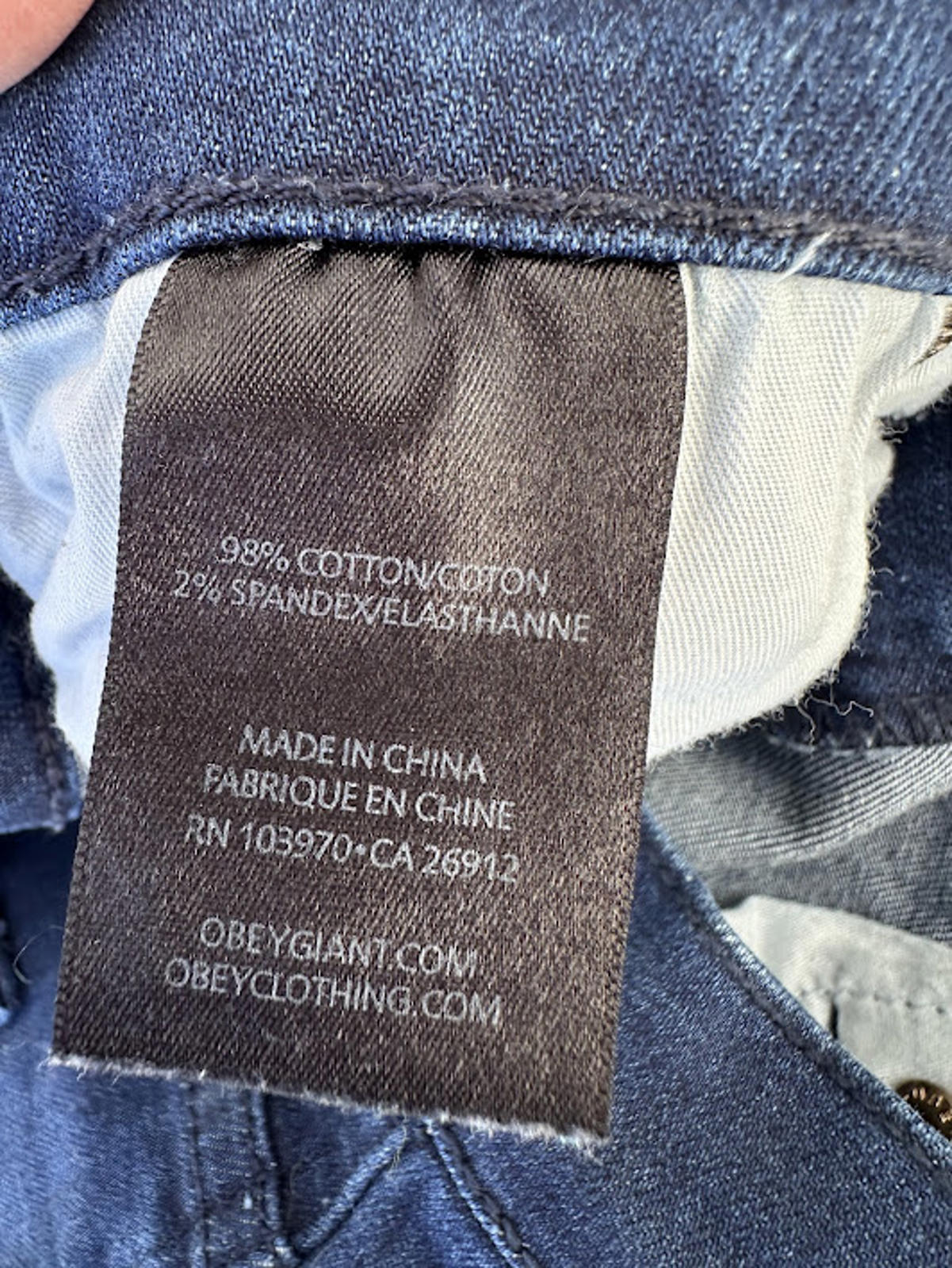 Obey Flared Stretch Denim Jeans 29