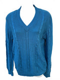Aileen Sport Cable Knit Cotton Sweater M