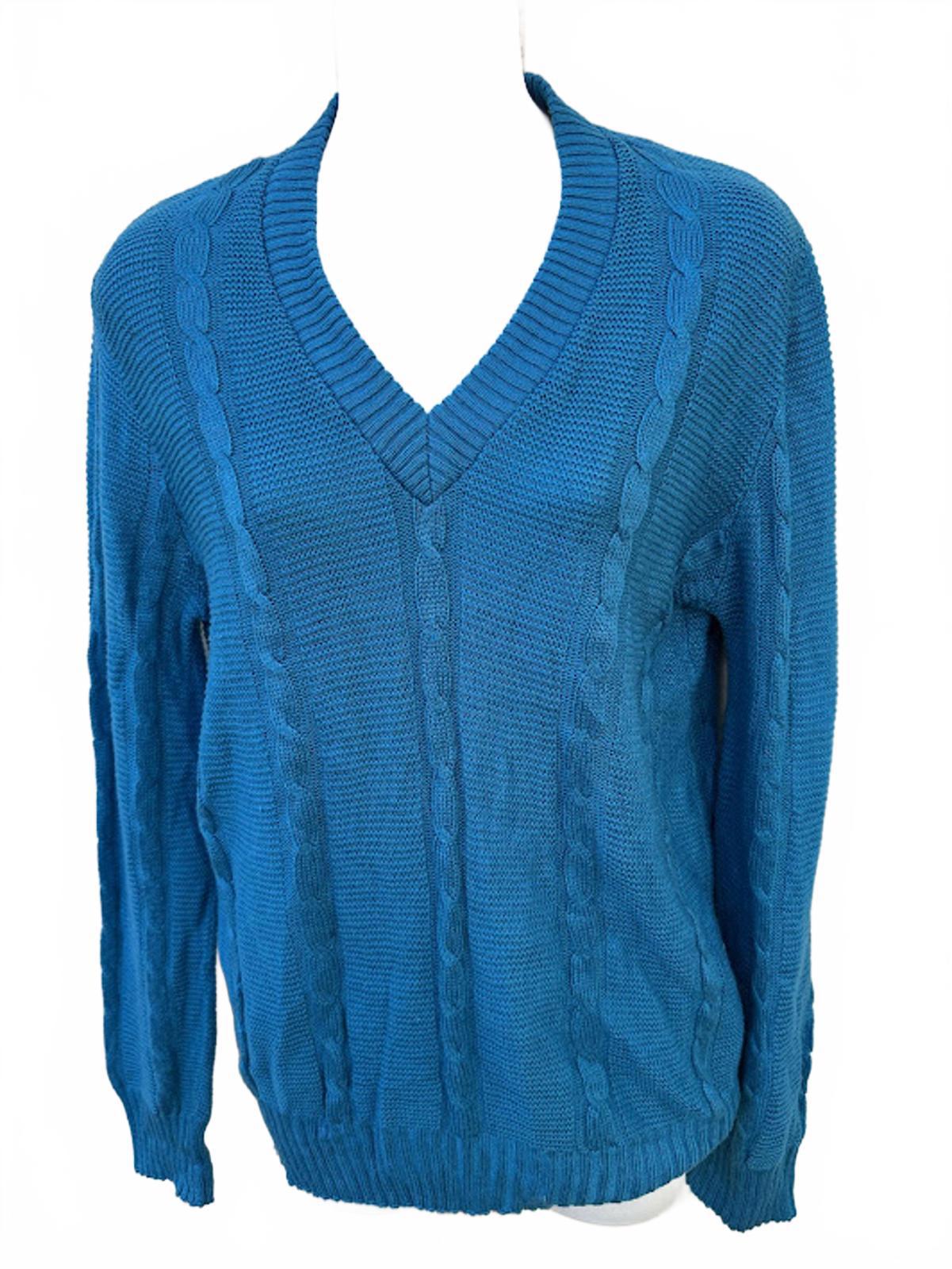 Aileen Sport Cable Knit Cotton Sweater M