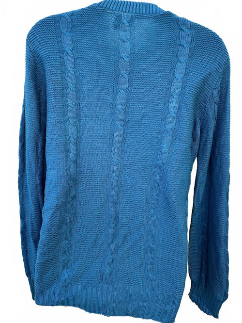Aileen Sport Cable Knit Cotton Sweater M