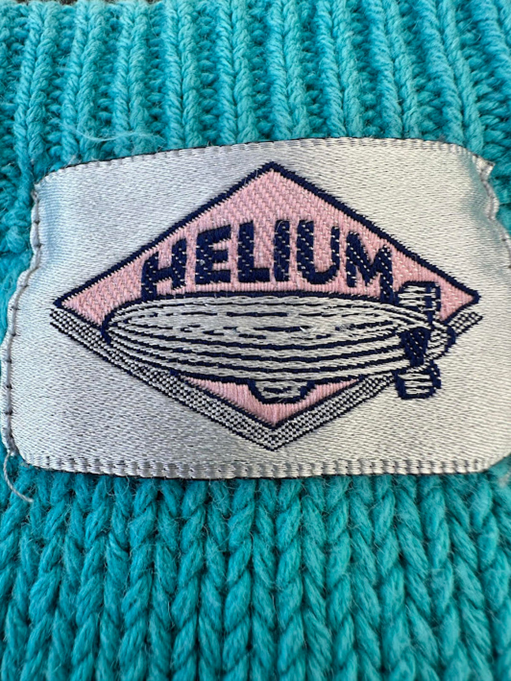 Helium Cable Knit Sweater Vest Turquoise