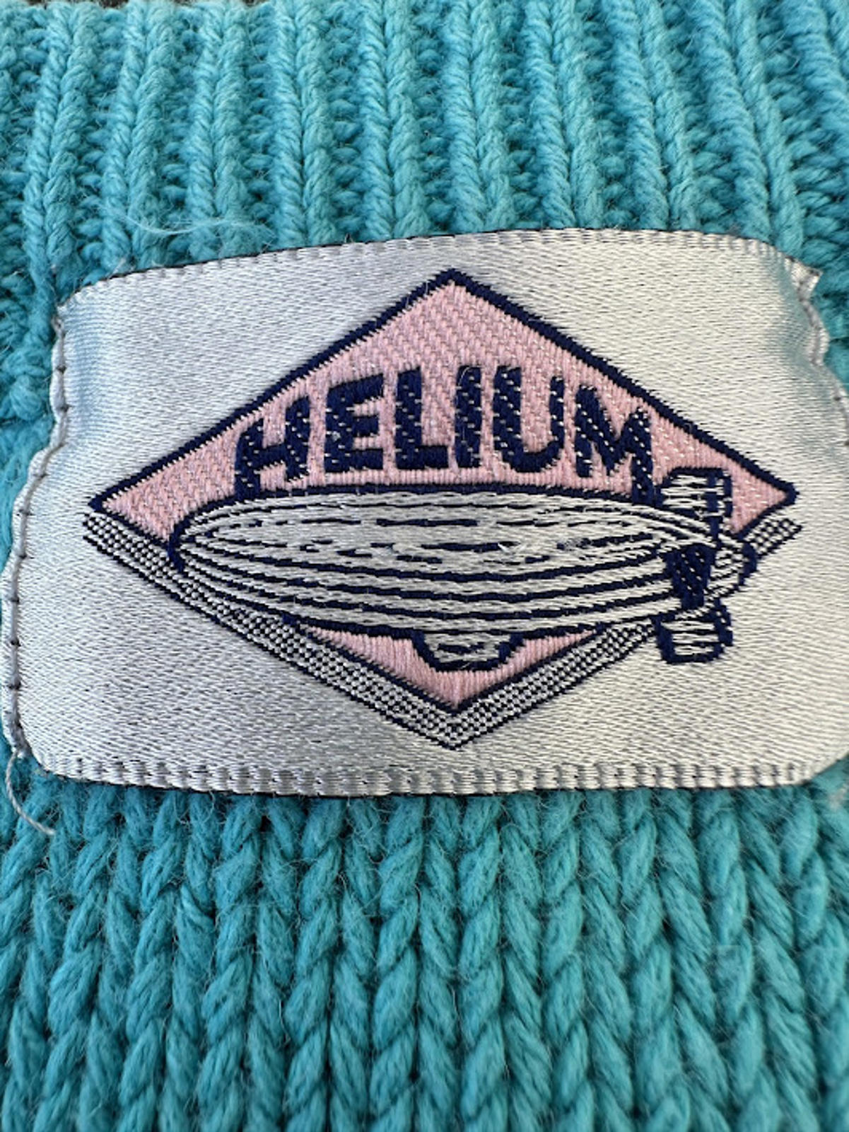 Helium Cable Knit Sweater Vest Turquoise