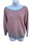 Madewell Beige Neon Stripe Knit Sweater S