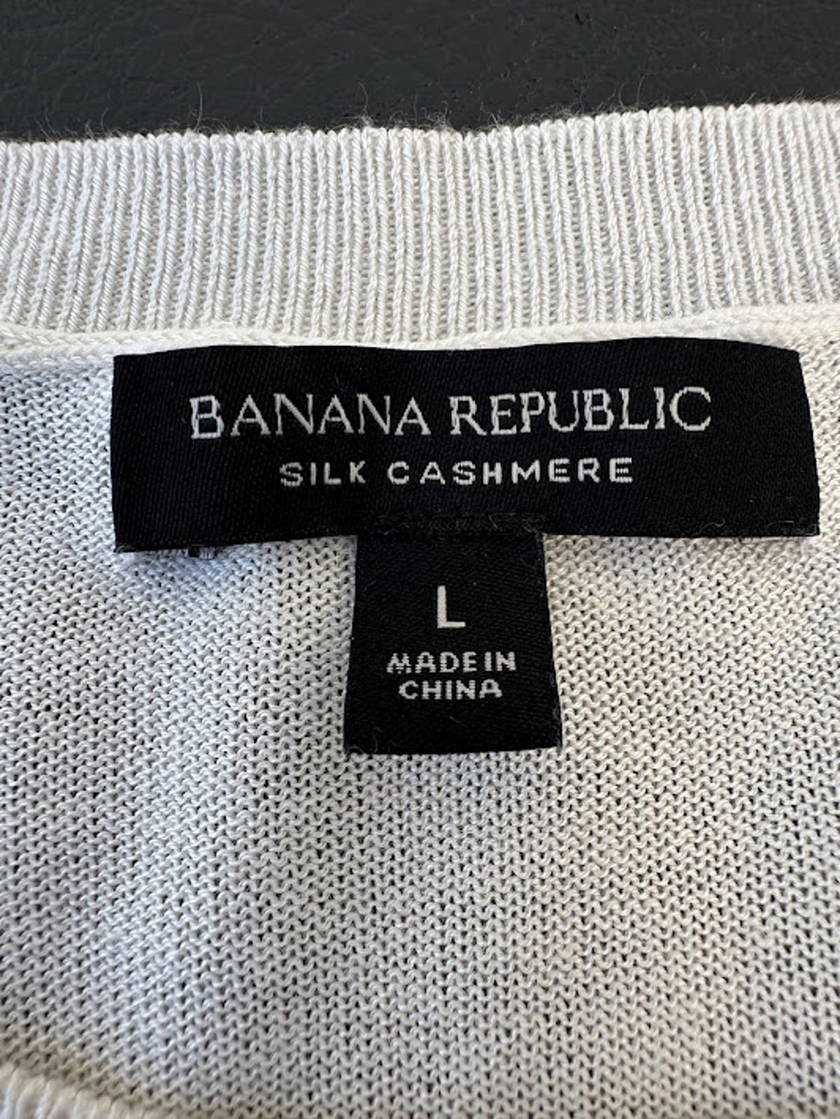 Banana Republic Silk Cashmere Stripe Sweater L
