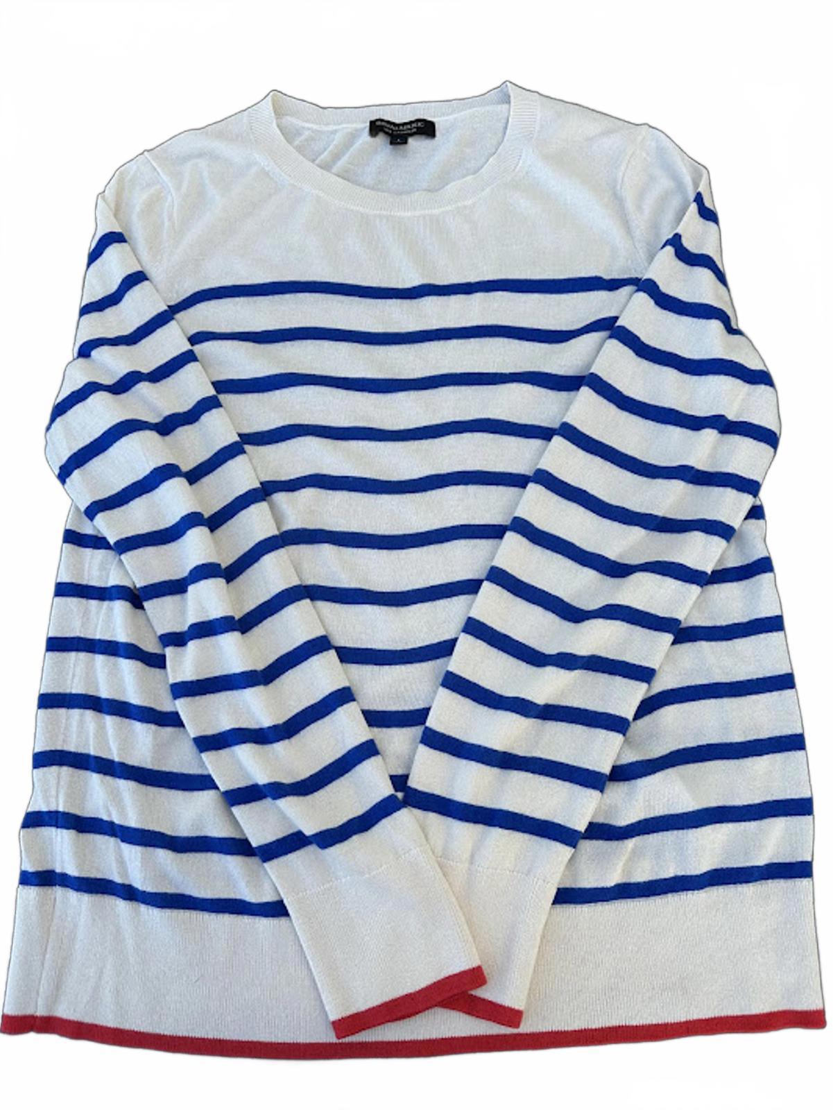 Banana Republic Silk Cashmere Stripe Sweater L