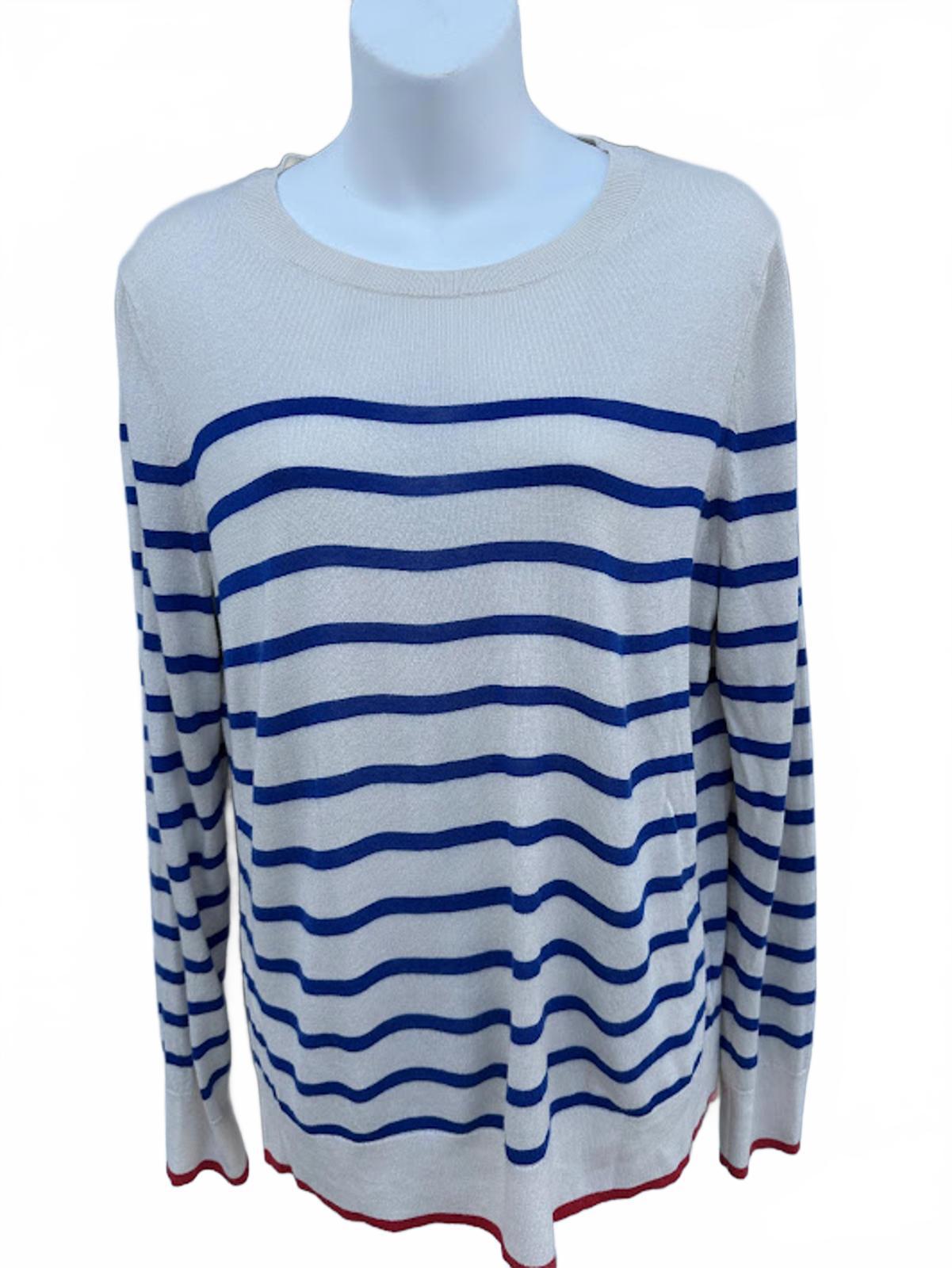 Banana Republic Silk Cashmere Stripe Sweater L