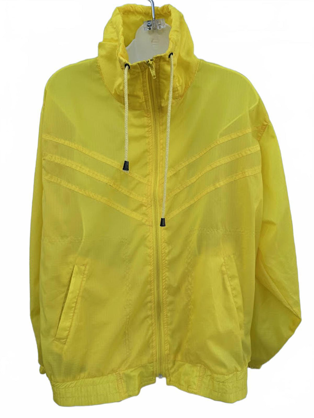 Hot Spices Neon Yellow Vintage Windbreaker L